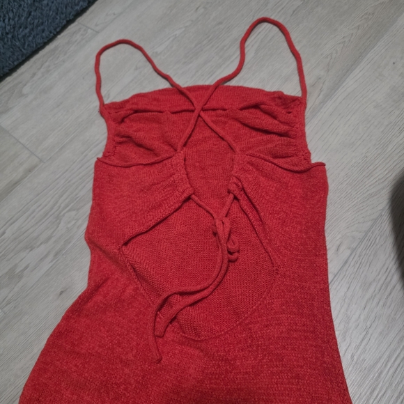 Anthropologie Sunday in Brooklyn Red Knit Dress -XS - Picture 5 of 6
